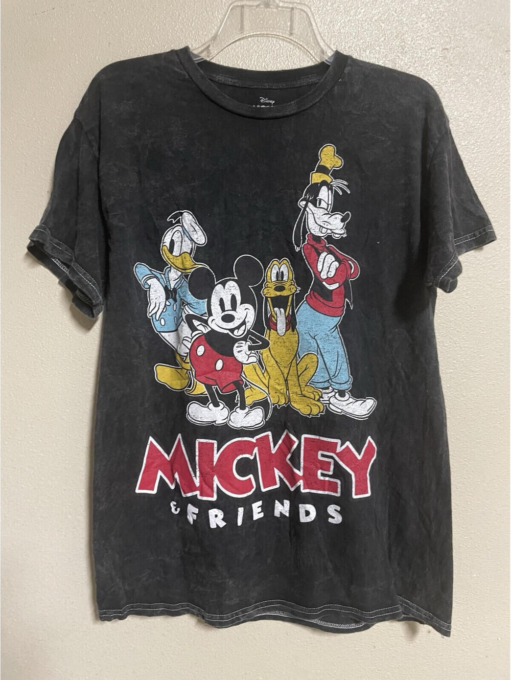 Mickey and friends medium T-shirt black short sleeve Men Women Unisex